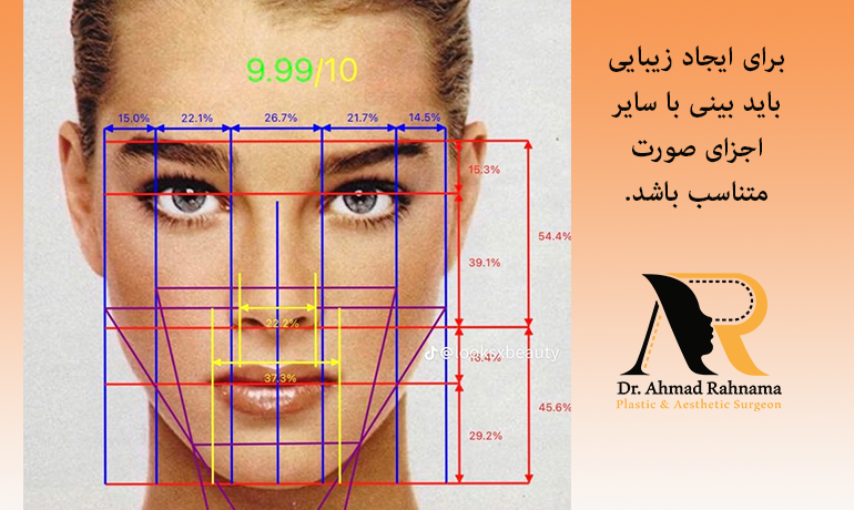 تناسب بینی با سایر اجزای صورت